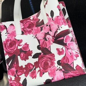 Ted Baker Floral Pink and White Tote Bag